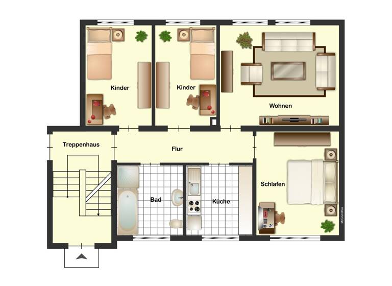 Wohnung zum Kauf 236.000 € 4 Zimmer 81 m² Stieghorst Bielefeld 33605