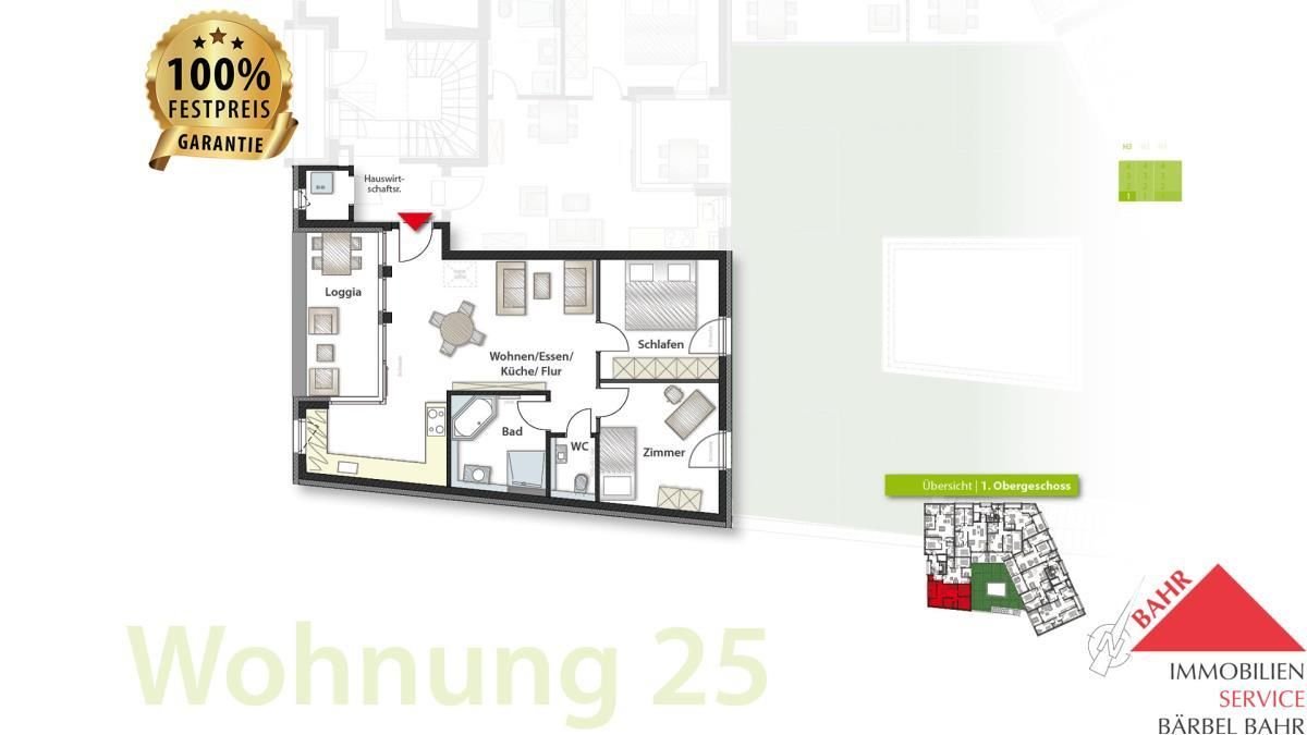 Wohnung zum Kauf provisionsfrei 499.000 € 3 Zimmer 71 m²<br/>Wohnfläche Unterstadt / Galgenberg Böblingen 71034