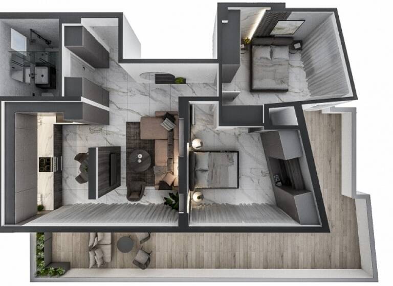 Studio zum Kauf 280.000 € 3 Zimmer 75 m² 6. Geschoss Thessaloniki