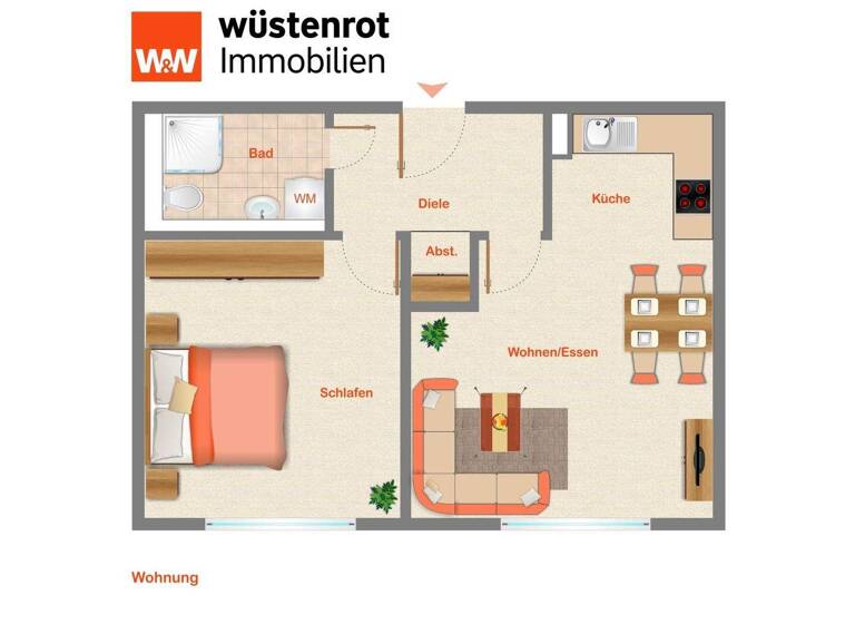 Wohnung zum Kauf 52.428 € 2 Zimmer 45,6 m² Mittweida 09648