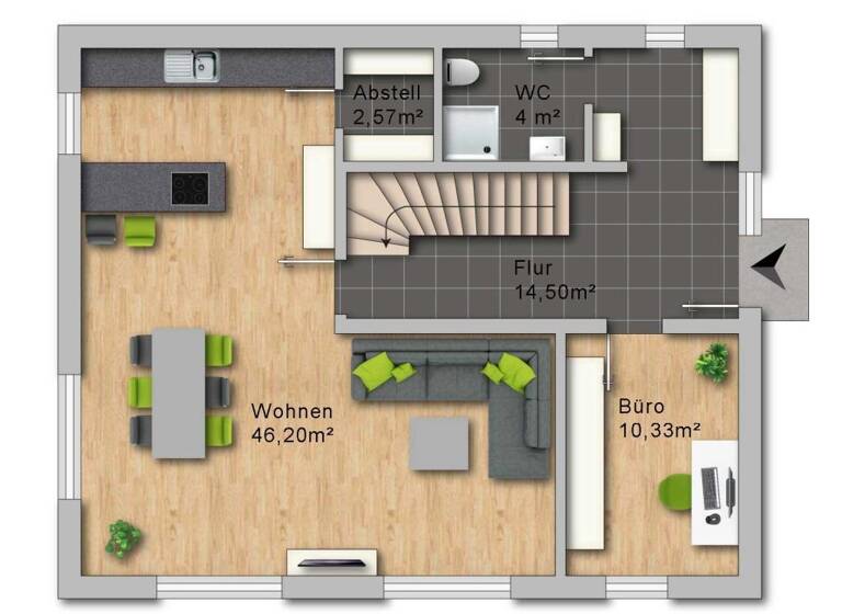 Haus zum Kauf provisionsfrei 844.000 € 5 Zimmer 161 m² 523 m² Grundstück frei ab sofort Oberasbach 90522