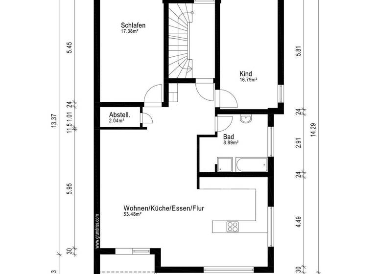 Wohnung zum Kauf 449.000 € 3 Zimmer 97,8 m² 1. Geschoss Walldorf Mörfelden-Walldorf 64546