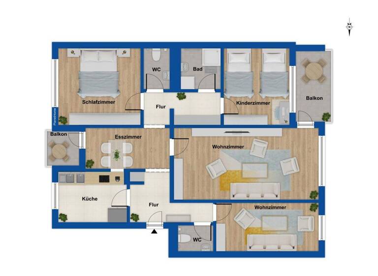 Wohnung zum Kauf 369.000 € 4 Zimmer 100 m² 12. Geschoss Kranichstein Darmstadt 64289