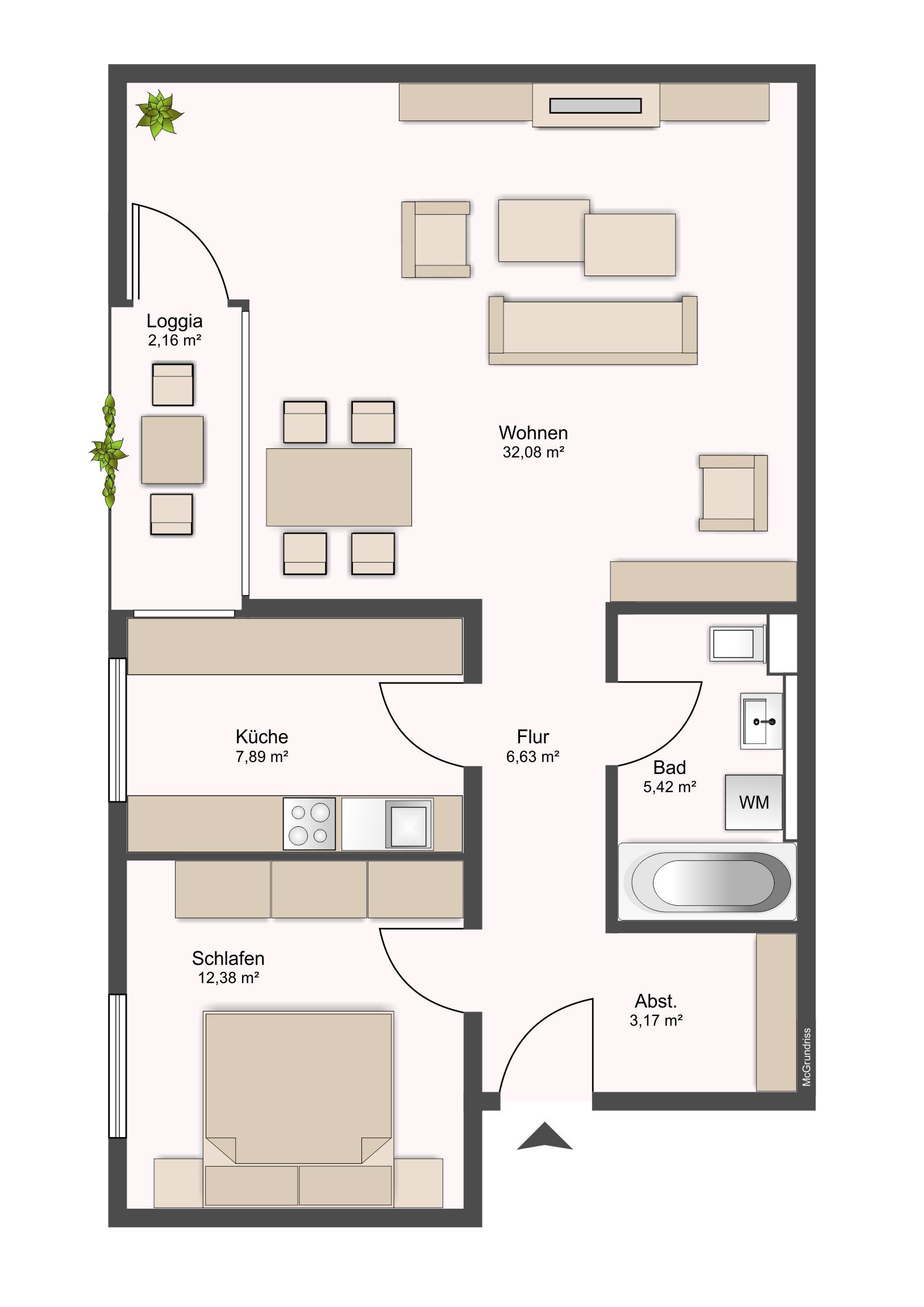 Wohnung zum Kauf 280.000 € 2 Zimmer 70 m²<br/>Wohnfläche 2.<br/>Geschoss Nürnberg 90478