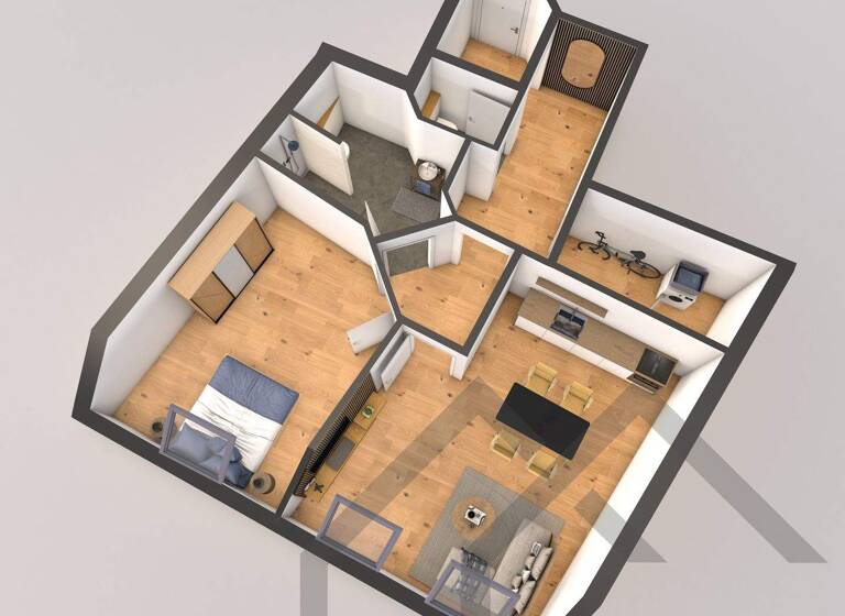 Wohnung zur Miete 790 € 2 Zimmer 64,7 m² Homburg 66424