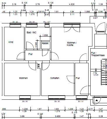 Wohnung zur Miete 516 € 3 Zimmer 73,7 m²<br/>Wohnfläche Dranske Dranske 18556