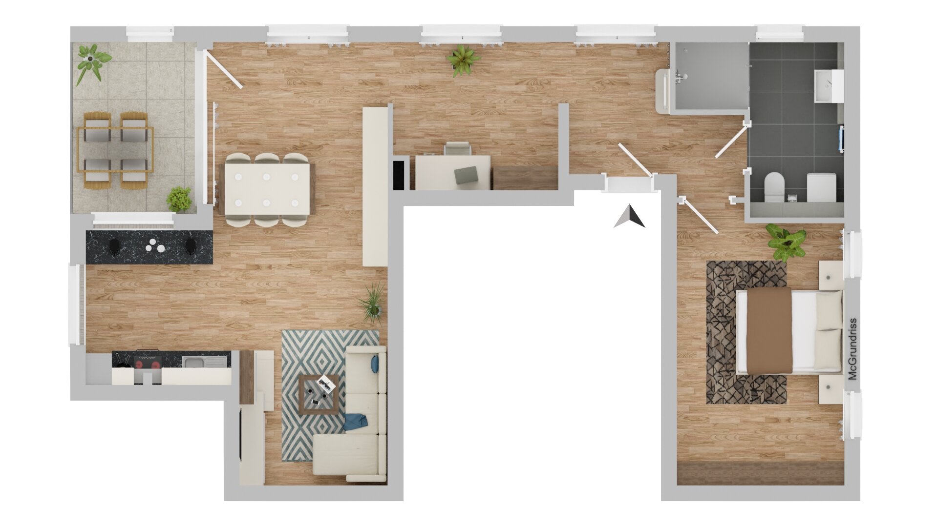 Wohnung zur Miete 1.245 € 2 Zimmer 73,3 m²<br/>Wohnfläche 2.<br/>Geschoss ab sofort<br/>Verfügbarkeit Seligenthaler Straße 18 Nikola Landshut 84034