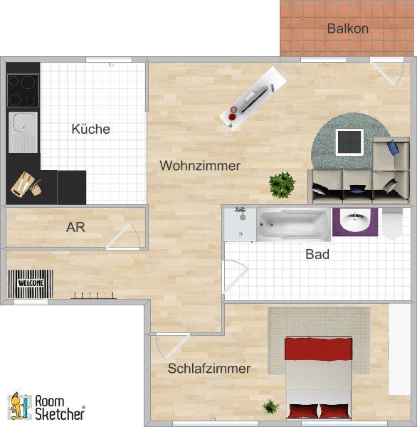 Wohnung zur Miete 446 € 2 Zimmer 63,8 m²<br/>Wohnfläche 01.04.2025<br/>Verfügbarkeit Joachim-Quantz-Str.17d Merseburg Merseburg 06217