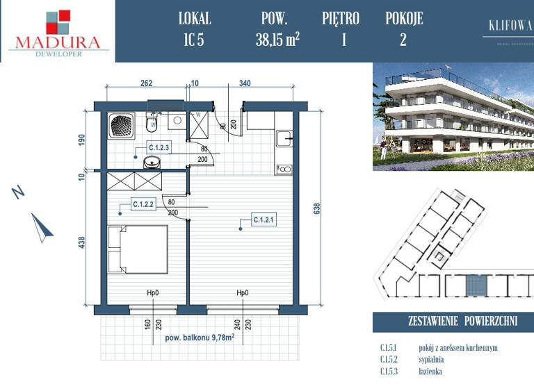 Wohnung zum Kauf - Erstbezug 169.000 € 2 Zimmer 38,2 m² 1. Geschoss Rewal 72-344