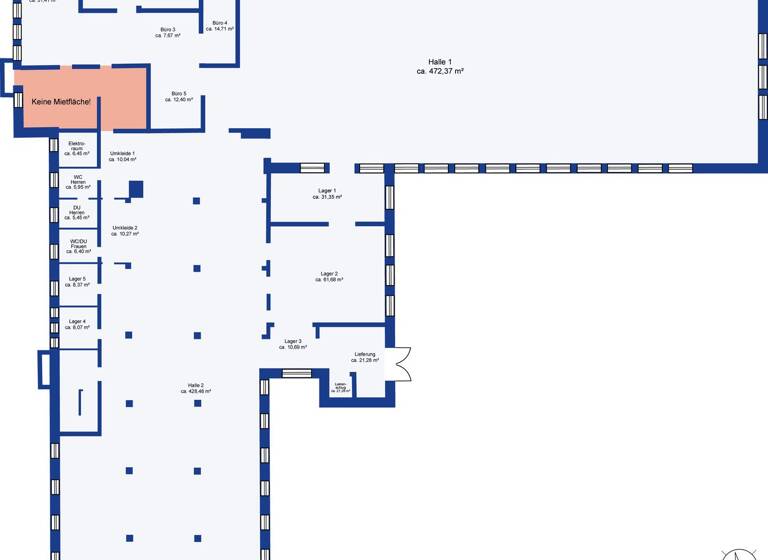 Lagerhalle zur Miete 8.528 € 1.543 m² Lagerfläche Gartenberg Geretsried 82538
