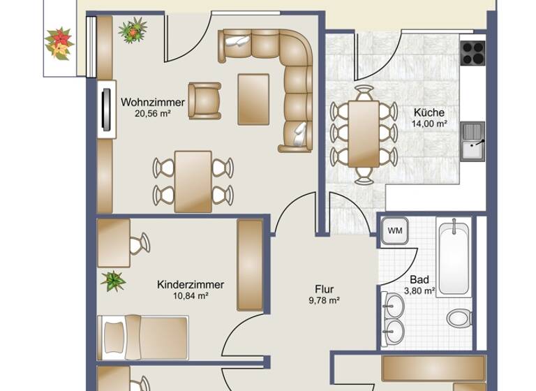 Wohnung zum Kauf 375.000 € 4 Zimmer 81,9 m² Büngenstrasse 4 Lustenau 6890
