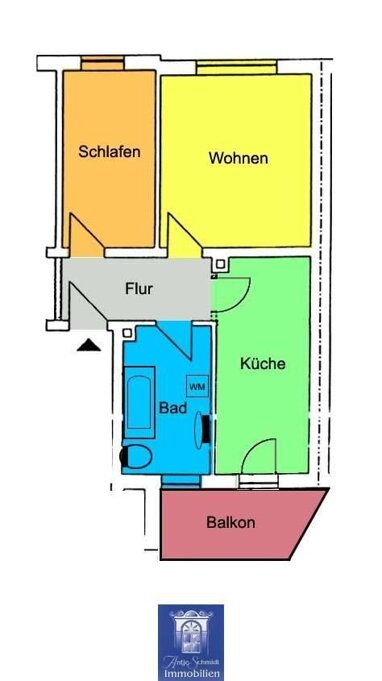 Wohnung zur Miete 319 € 2 Zimmer 59 m² Döbeln Döbeln 04720