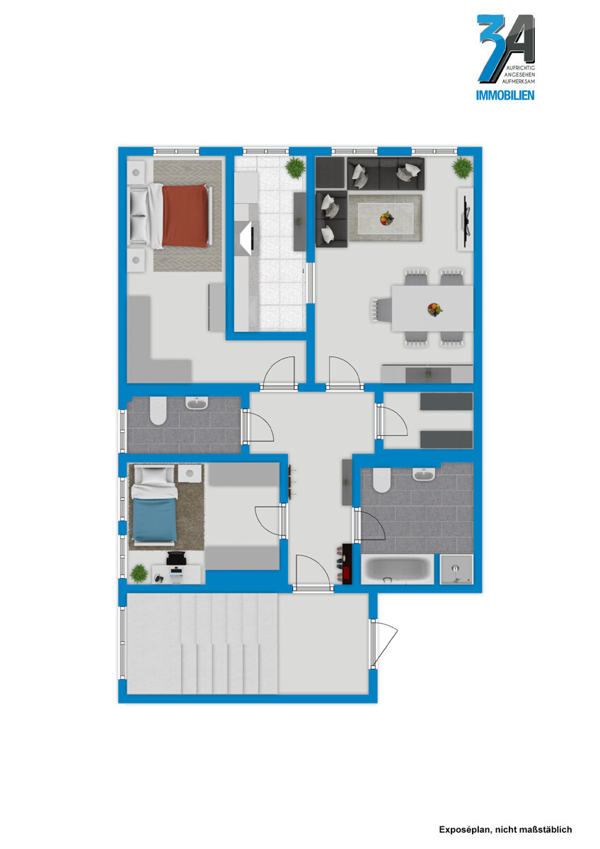 Wohnung zur Miete 920 € 3 Zimmer 92 m²<br/>Wohnfläche 3.<br/>Geschoss Leipziger Straße 15 Altstadt Halle 06108