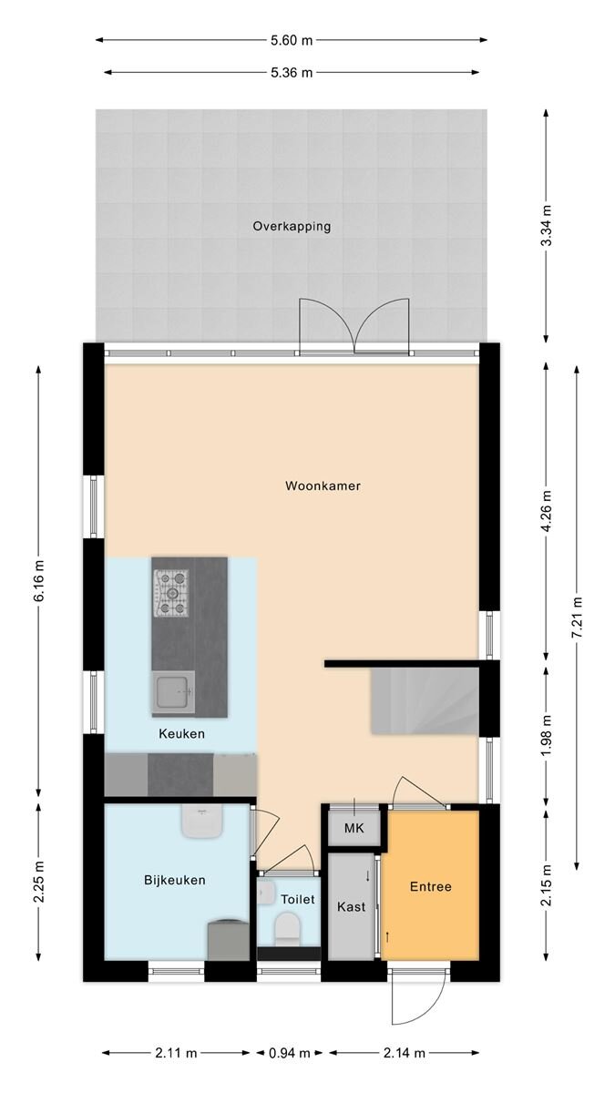 Einfamilienhaus zum Kauf provisionsfrei 199.000 € 3 Zimmer 76 m²<br/>Wohnfläche 372 m²<br/>Grundstück De Vennen 161 Vlagtwedde 9541LK