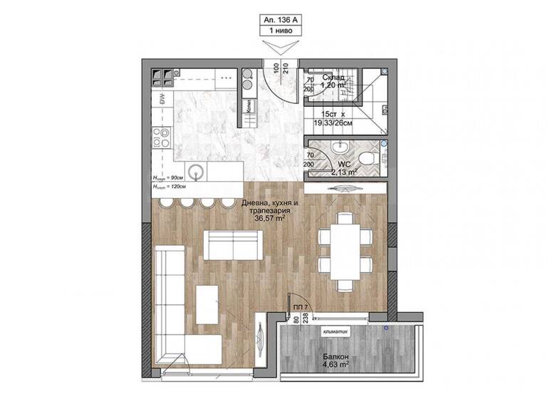 Penthouse zum Kauf 473.069 € 5 Zimmer 174,9 m² Sofia