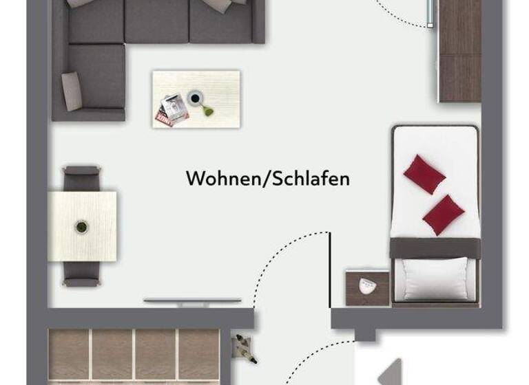 Studio zum Kauf 99.000 € 1 Zimmer 36 m² 1. Geschoss Erkrath 40699