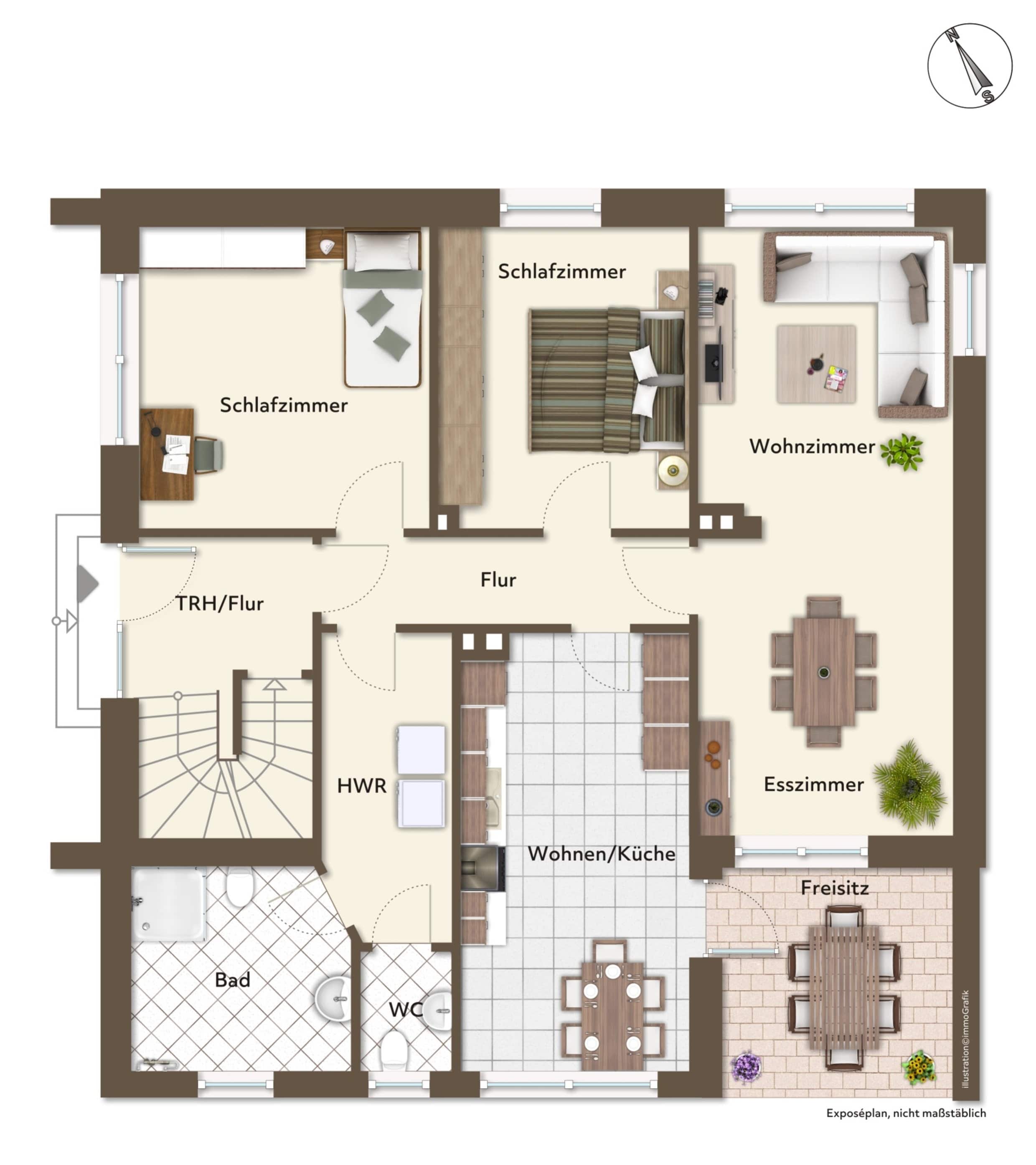 Mehrfamilienhaus zum Kauf 349.500 € 7 Zimmer 179,5 m²<br/>Wohnfläche 1.121 m²<br/>Grundstück Oeding Südlohn 46354