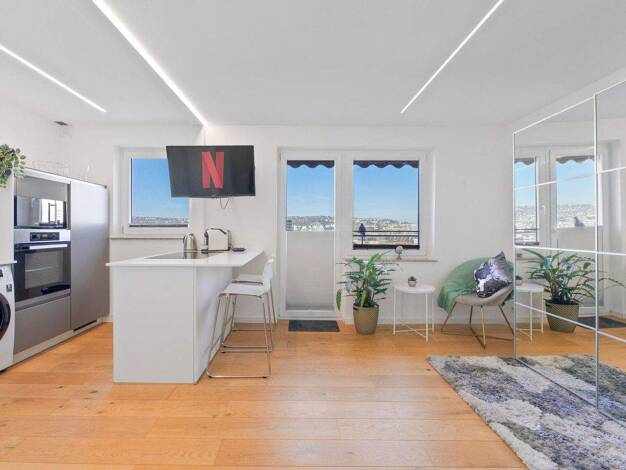 Wohnung zur Miete 1.200 € 1,5 Zimmer 35 m² 4. Geschoss Alexanderstraße 48 / 50 Mitte Stuttgart 70182