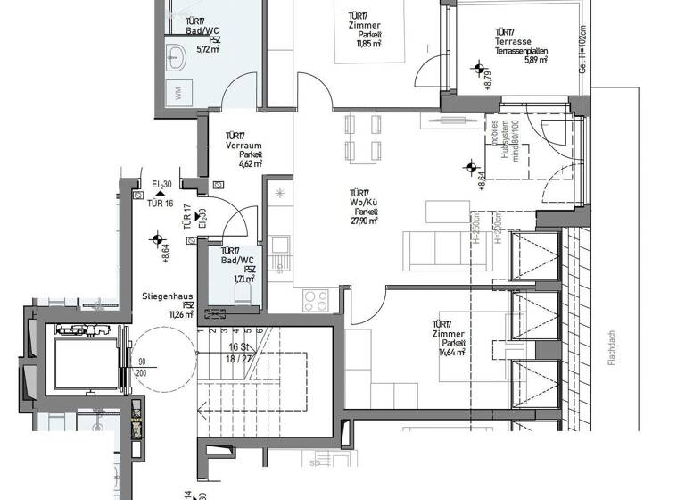 Wohnung zum Kauf - Erstbezug 349.000 € 3 Zimmer 66,4 m² Wien, Donaustadt 1220