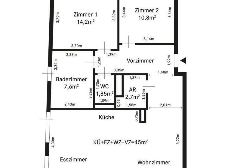 Wohnung zum Kauf 339.000 € 3 Zimmer 82 m² 2. Geschoss Klosterneuburg 3400
