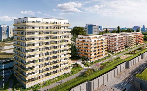 Wohnung zum Kauf - Neubau 239.000 € 1 Zimmer 45,6 m² 2. Geschoss Dösner Weg 8 Zentrum-Südost Leipzig 04103