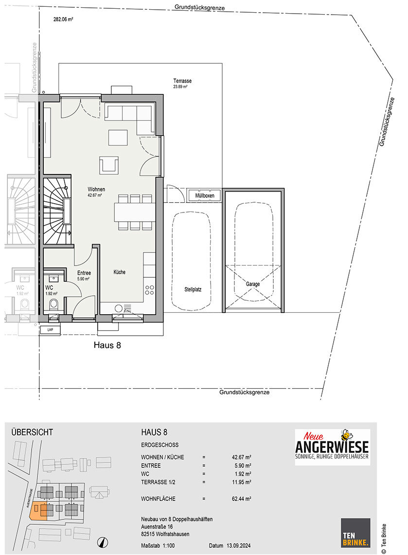 Doppelhaushälfte zum Kauf 1.195.000 € 5 Zimmer 143,5 m²<br/>Wohnfläche 282,1 m²<br/>Grundstück Wolfratshausen Wolfratshausen 82515