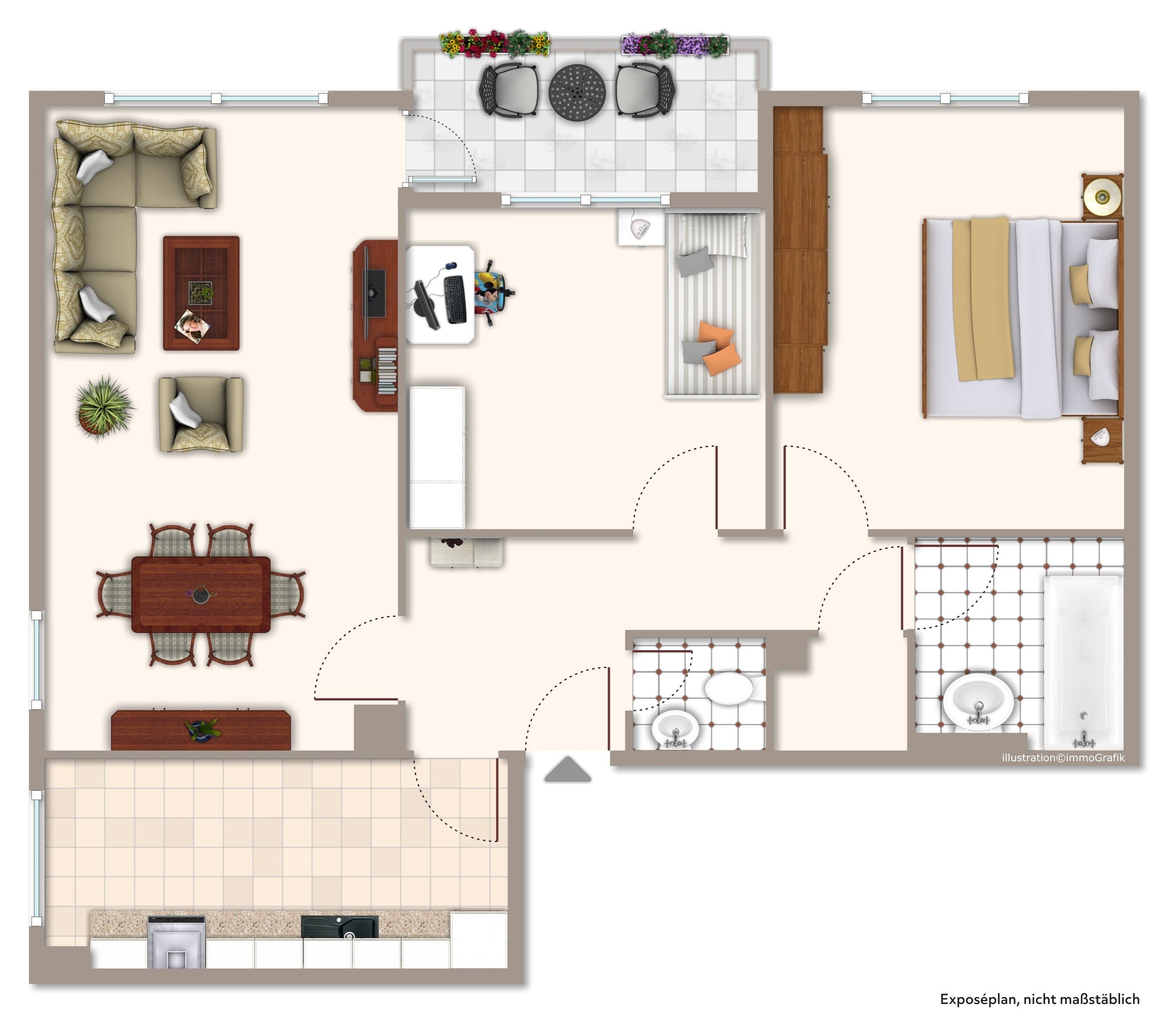 Wohnung zum Kauf 289.000 € 3 Zimmer 92 m²<br/>Wohnfläche 6.<br/>Geschoss Hochheim Hochheim 65239