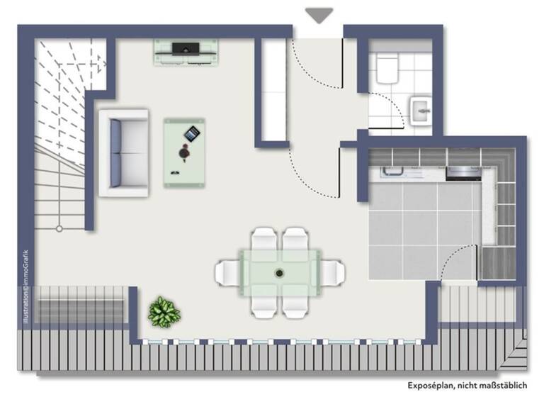 Maisonette zur Miete 998 € 2 Zimmer 84 m² 3. Geschoss frei ab sofort Bad Honnef 53604