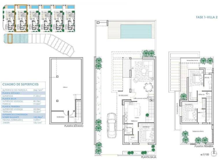 Villa zum Kauf - Erstbezug provisionsfrei 660.900 € 4 Zimmer 210 m² 266 m² Grundstück Los Alcazares