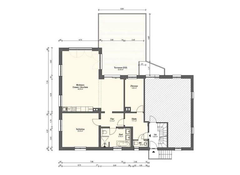 Wohnung zur Miete 980 € 3,5 Zimmer 125 m² 1. Geschoss frei ab sofort Sulgen Schramberg 78713