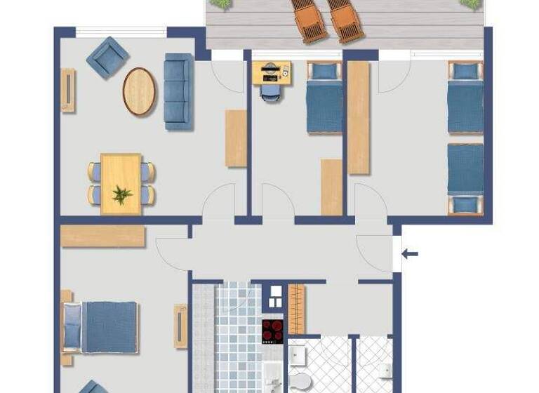 Wohnung zum Kauf provisionsfrei 279.000 € 4 Zimmer 98 m² 2. Geschoss Floßweg 86 Lannesdorf Bonn 53179