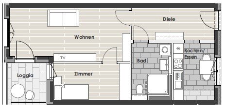 Wohnung zur Miete 676 € 2 Zimmer 54,6 m²<br/>Wohnfläche 5.<br/>Geschoss 01.02.2025<br/>Verfügbarkeit Von-Hünefeld-Straße 20+22 Stadtmitte Neu-Ulm 89231