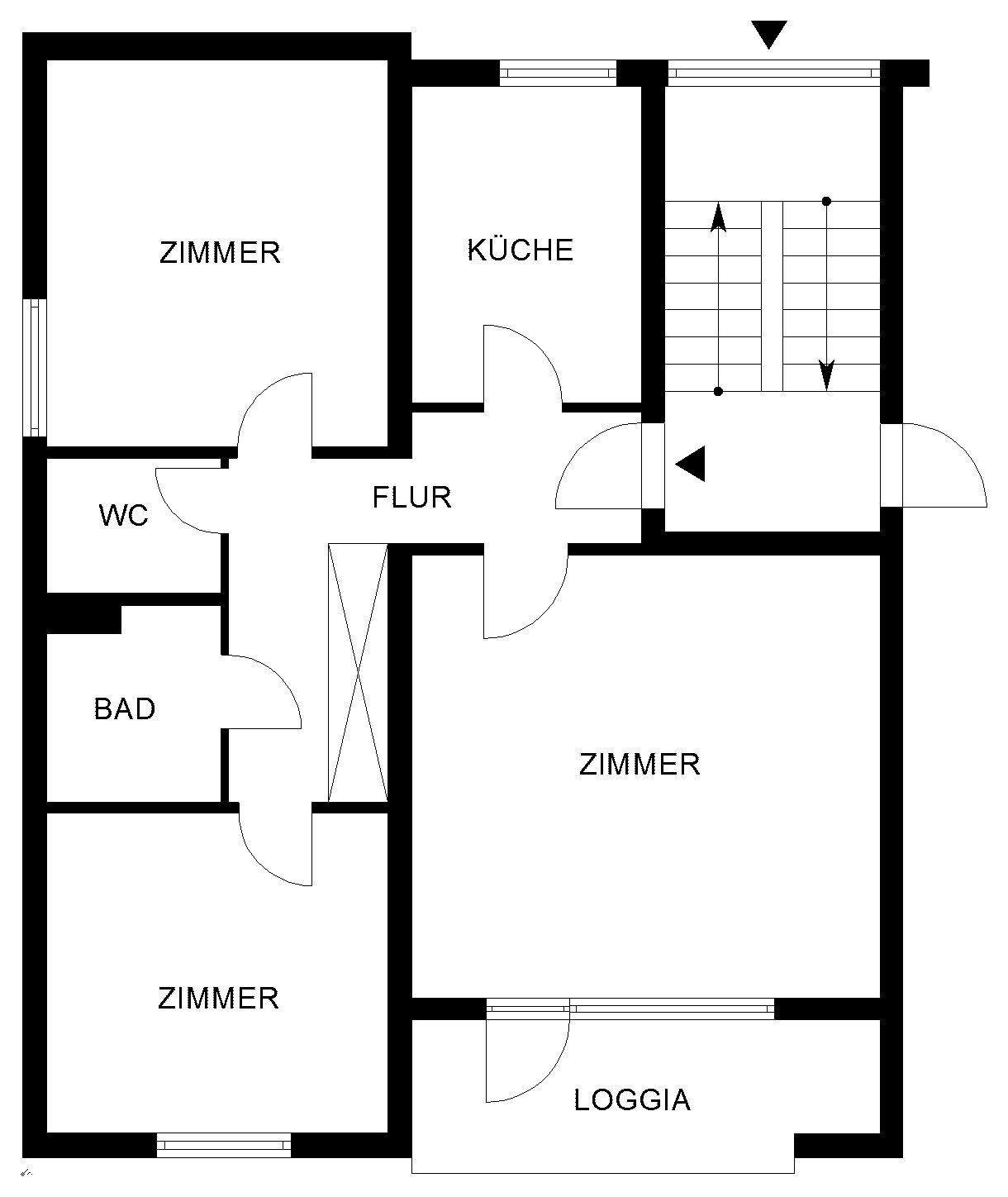 Wohnung zur Miete 505 € 3 Zimmer 72,1 m²<br/>Wohnfläche 1.<br/>Geschoss ab sofort<br/>Verfügbarkeit Stralsunder Ring 1 Westhagen Wolfsburg 38444