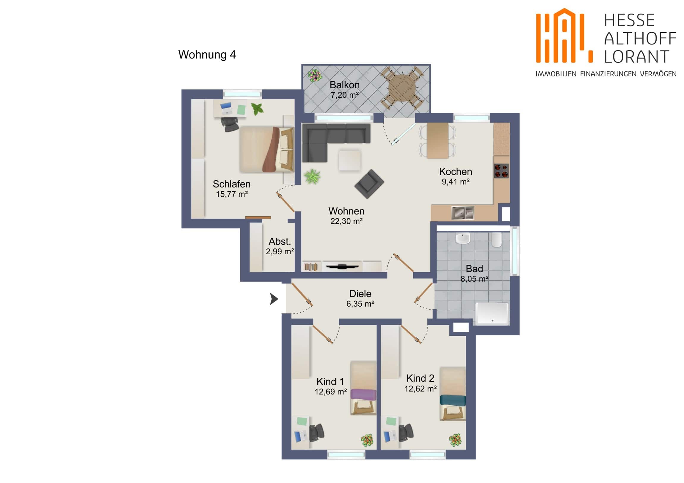 Wohnung zum Kauf provisionsfrei 364.500 € 4 Zimmer 90,3 m²<br/>Wohnfläche Ostbüren Fröndenberg 58730