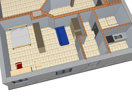 Wohnung zur Miete 675 € 1 Zimmer 47 m² Geschoss -1/3 frei ab 15.12.2026 Vörstetten 79279