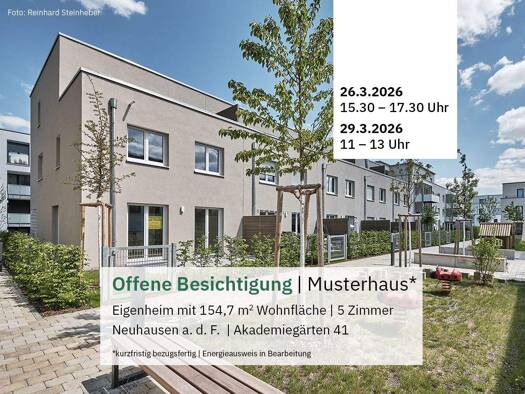 Reihenendhaus zum Kauf - Neubau provisionsfrei 825.000 € 5 Zimmer 154,7 m² 200 m² Grundstück In den Akademiegärten 41 Neuhausen auf den Fildern 73765
