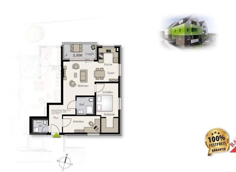 Wohnung zum Kauf - Neubau provisionsfrei 409.000 € 3 Zimmer 71 m² Weil im Schönbuch 71093