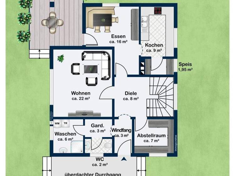 Einfamilienhaus zum Kauf 357.000 € 7 Zimmer 160 m² 846 m² Grundstück Osterhofen 94486
