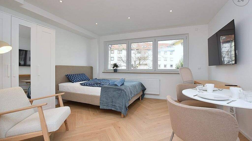 Studio zur Miete Wohnen auf Zeit 1.250 € 1 Zimmer 28 m² frei ab 01.03.2026 Ost Stuttgart 70190