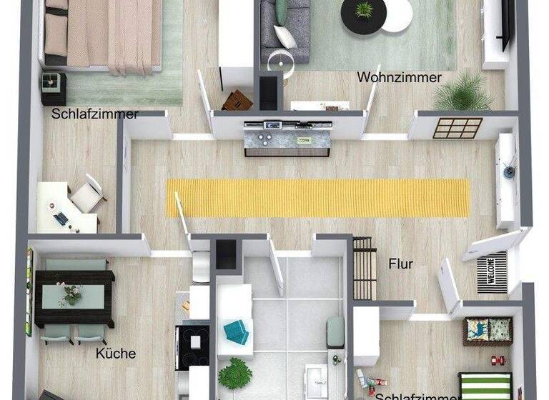 Wohnung zur Miete 700 € 3 Zimmer 84 m² 3. Geschoss frei ab 01.05.2026 Chemnitzer Str. 72 Meerane 08393