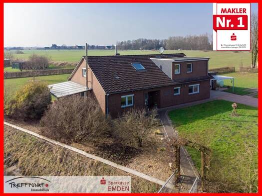 Einfamilienhaus zum Kauf 549.000 € 6 Zimmer 192 m² 5.700 m² Grundstück Larrelt Emden 26723