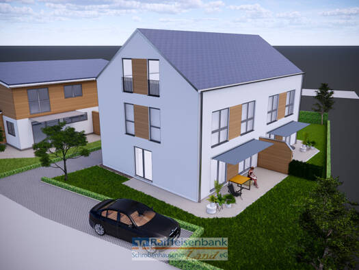 Doppelhaushälfte zum Kauf 686.500 € 5 Zimmer 150,9 m² 258 m² Grundstück Mühlried Schrobenhausen 86529
