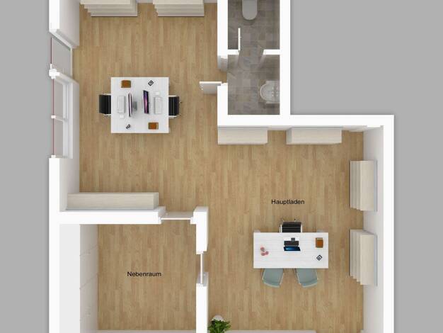 Bürofläche zur Miete provisionsfrei 390 € 2 Zimmer 54 m² Bürofläche Canterstraße 42 Ebersdorf Ebersdorf b.Coburg 96237