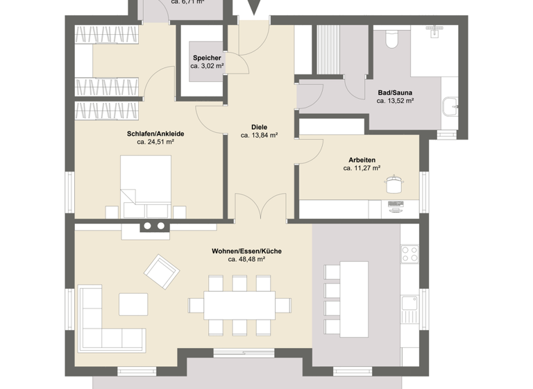 Wohnung zum Kauf provisionsfrei 1.885.000 € 3 Zimmer 130,1 m² 1. Geschoss Bad Wiessee 83707