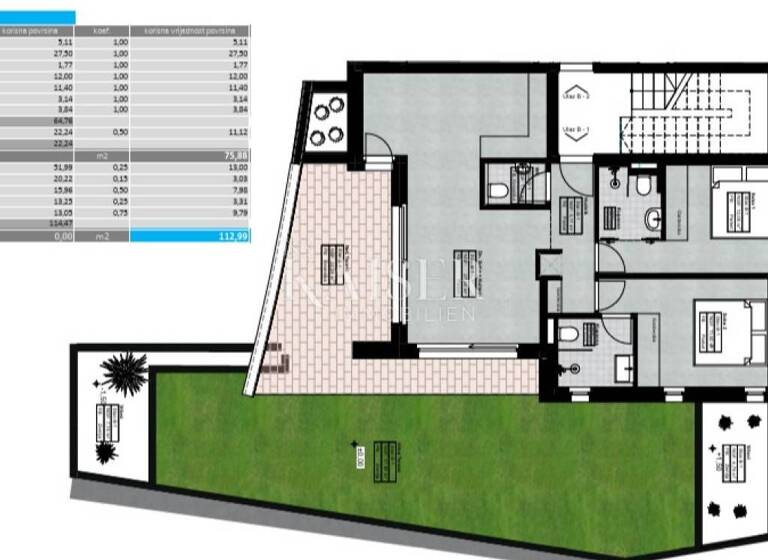 Wohnung zum Kauf 570.000 € 3 Zimmer 87 m² Lovran Lovran