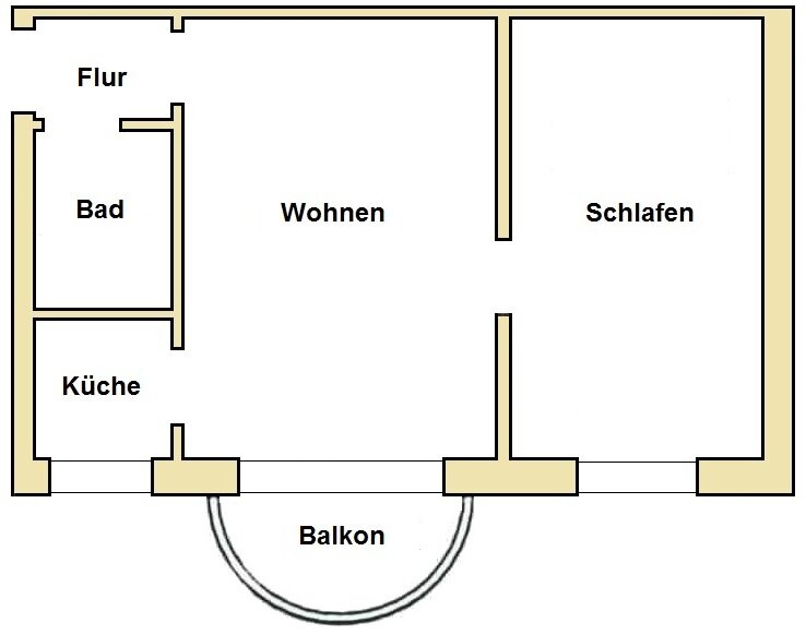 Wohnung zur Miete 500 € 2 Zimmer 50 m²<br/>Wohnfläche Lindenstraße 20 Kniepervorstadt Stralsund 18435