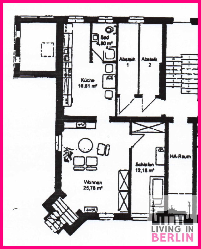 Wohnung zur Miete 651 € 2 Zimmer 59,4 m²<br/>Wohnfläche EG<br/>Geschoss Schönblicker Str. 1 Rahnsdorf Berlin 12589