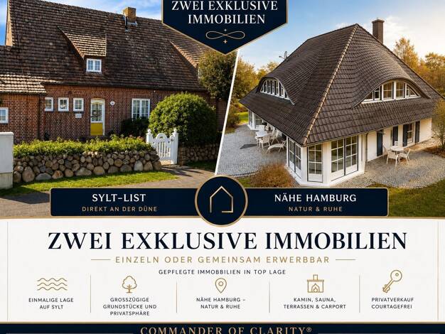 Villa zum Kauf provisionsfrei 2.600.000 € 6 Zimmer 234 m² 606 m² Grundstück frei ab sofort List auf Sylt 25992