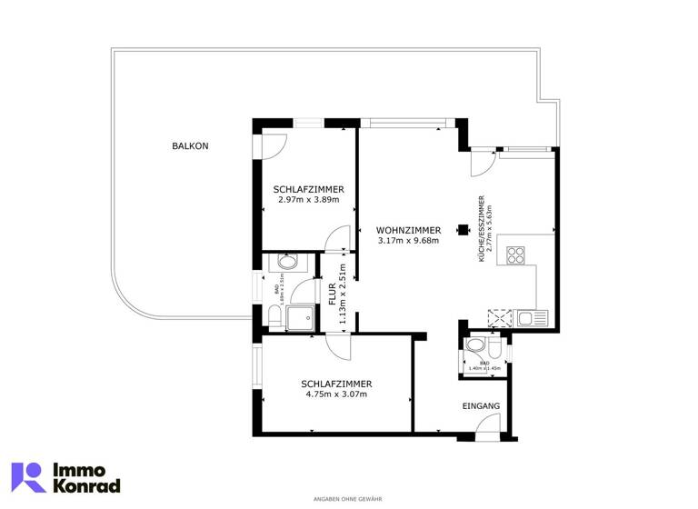 Wohnung zum Kauf 355.000 € 3 Zimmer 80 m² 1. Geschoss Imst 6460
