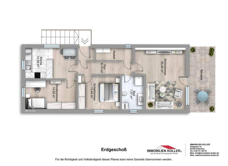 Terrassenwohnung zum Kauf 420.000 € 3,5 Zimmer 91 m² frei ab sofort Kareth Lappersdorf 93138